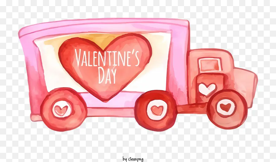 Caminhão Cartoon，Imagem Do Dia Dos Namorados PNG