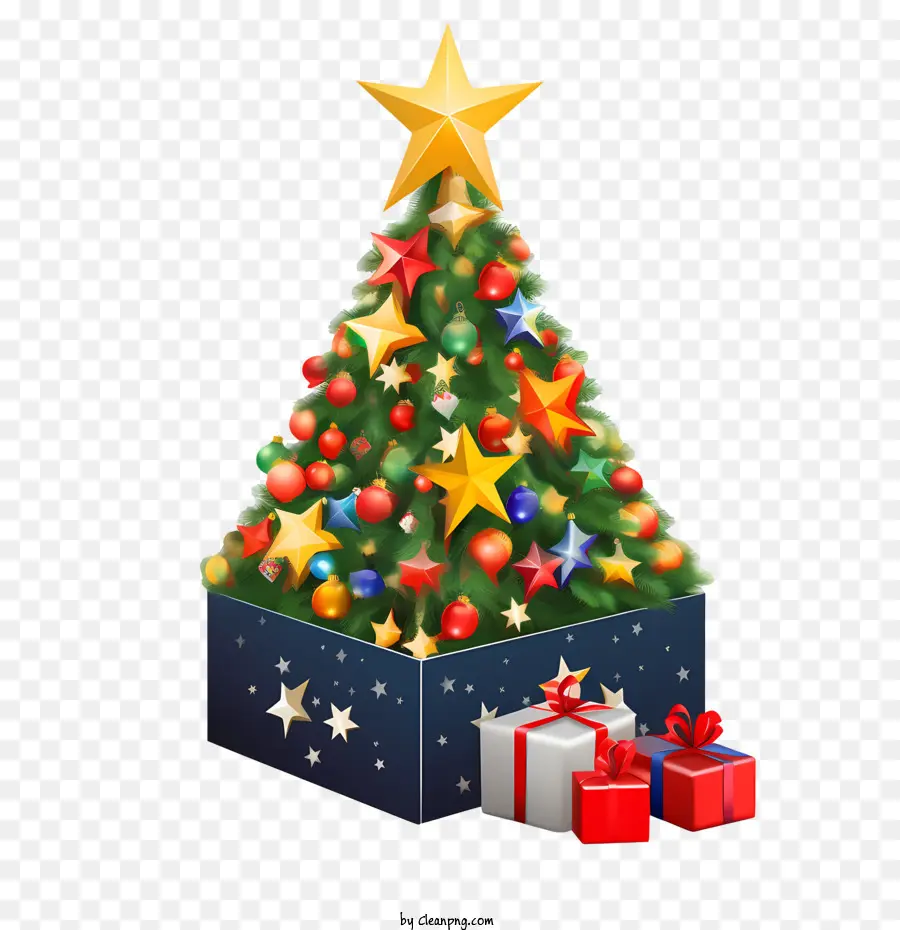árvore De Natal，Presente PNG