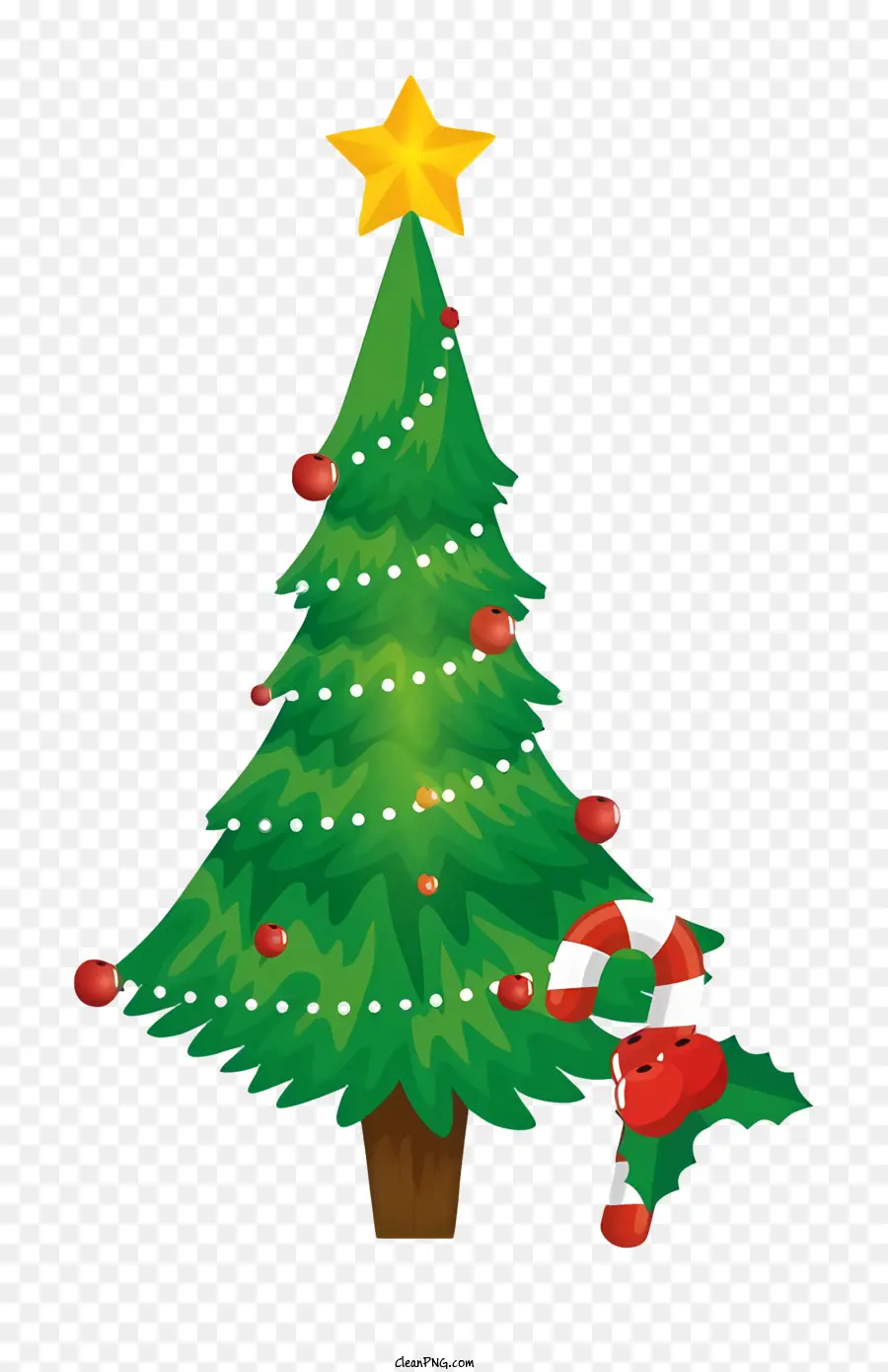 árvore De Natal，Fita Vermelha E Branca PNG