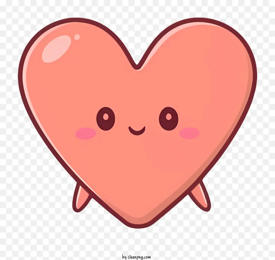 Cartoon Fofo Do Coração，Coração Emoji PNG