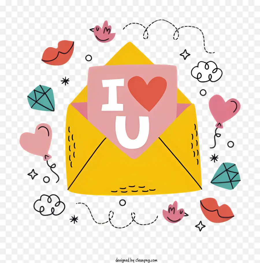 Amor，Envelope PNG