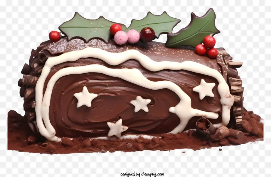 Bolo De Natal，Gelo Branco PNG