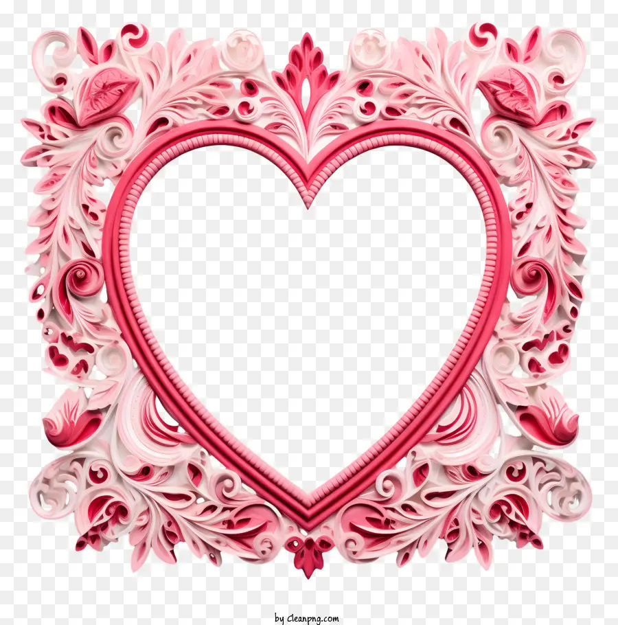 Heartshaped Quadro，Rosas PNG