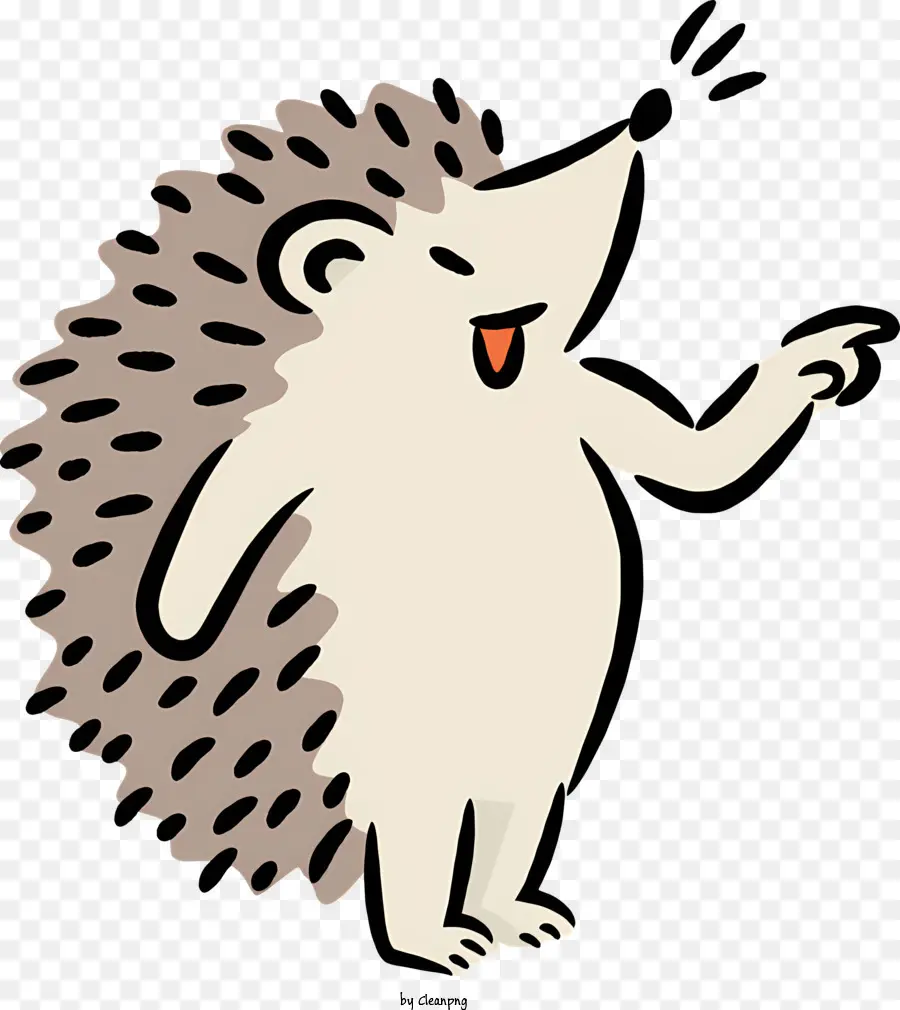 Ouriço De Desenhos Animados，Hedgehog Em Pé PNG
