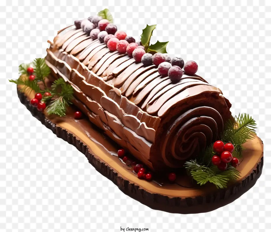 Bolo De Natal，Bolo De Tronco De Yule PNG