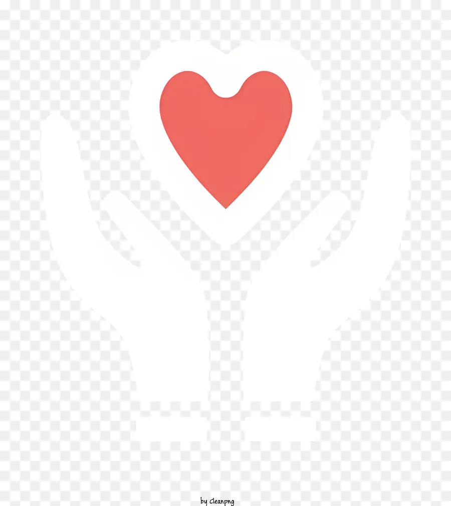 As Mãos Do Coração，Símbolo Do Coração PNG
