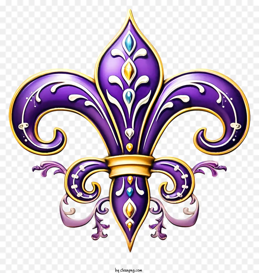 Fleur De Lis，Roxo Fleur De Lis PNG