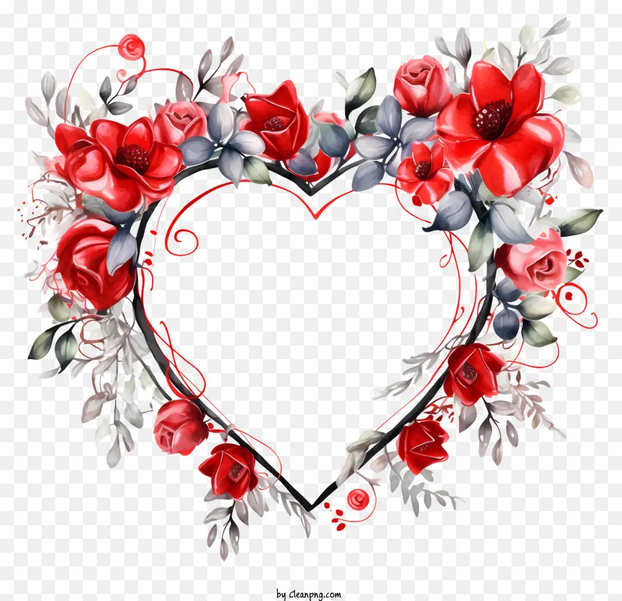 Heartshaped Rosas，Arranjo De Rosa Vermelha PNG