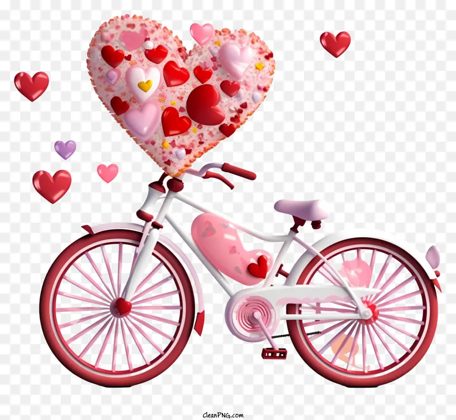 Bicicleta，Coração PNG