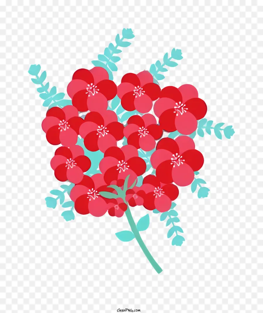 Flores Vermelhas，Buquê PNG