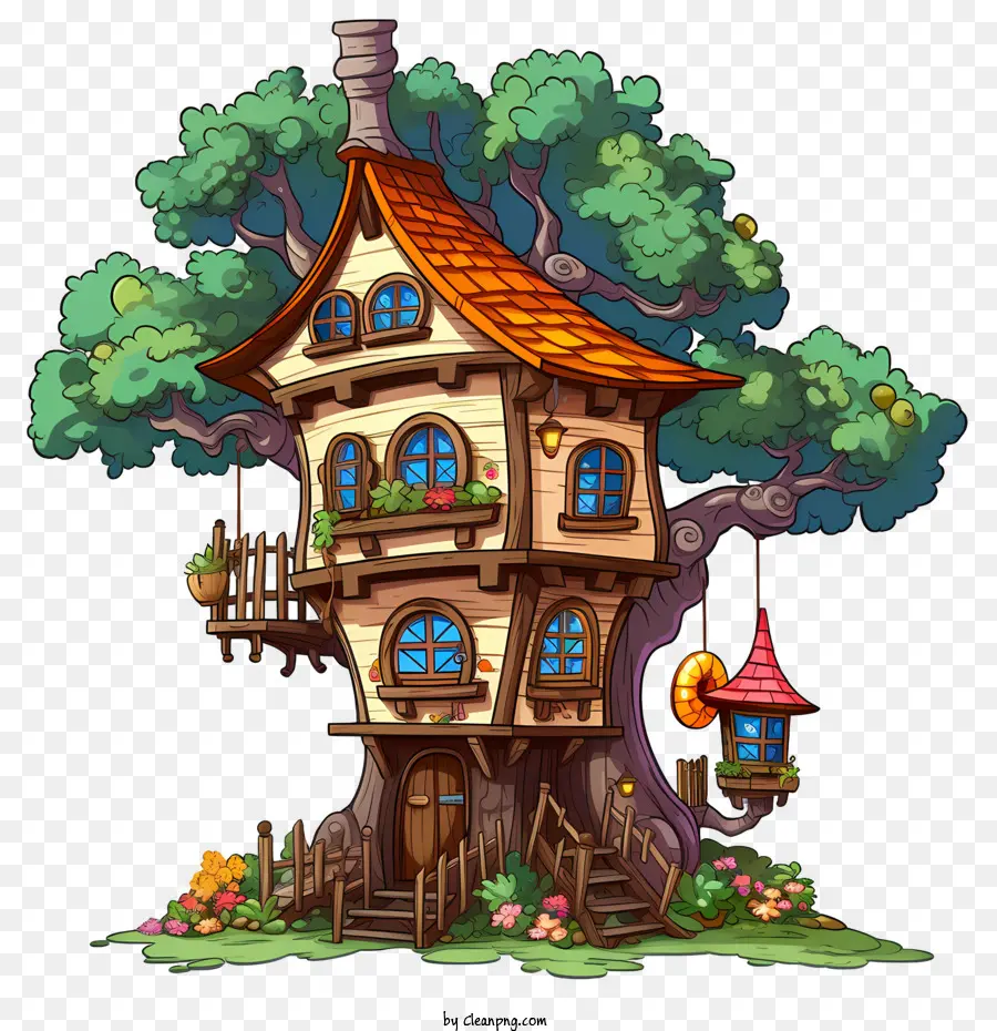 Casa Na árvore，Cartoon PNG