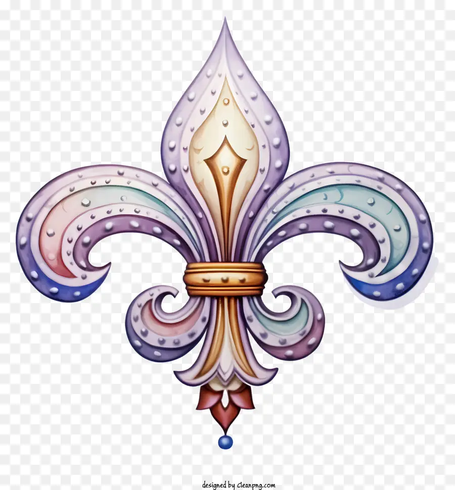 Design De Fleurdelis，Colorido PNG