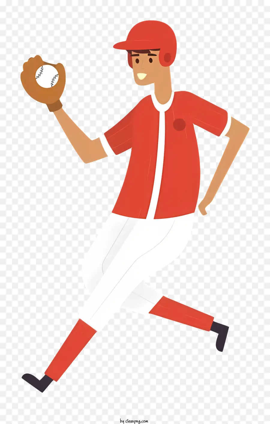 Jogador De Beisebol，Baseball Luva PNG