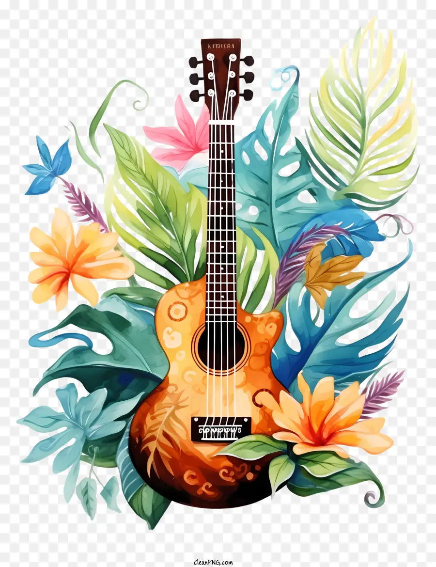 Ilustração Em Aquarela，Pintura De Guitart PNG