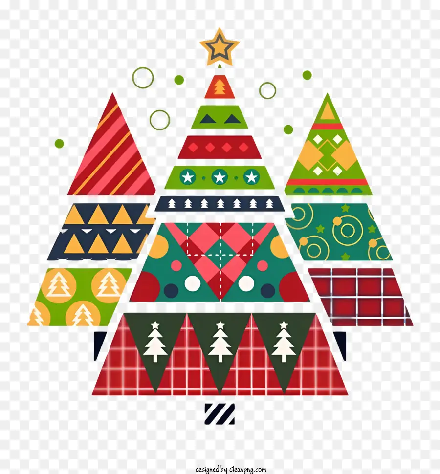 árvore De Natal，Triângulos PNG