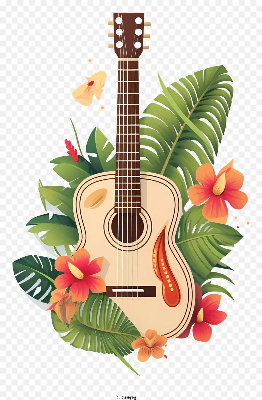 Guitarra，Plantas Tropicais PNG