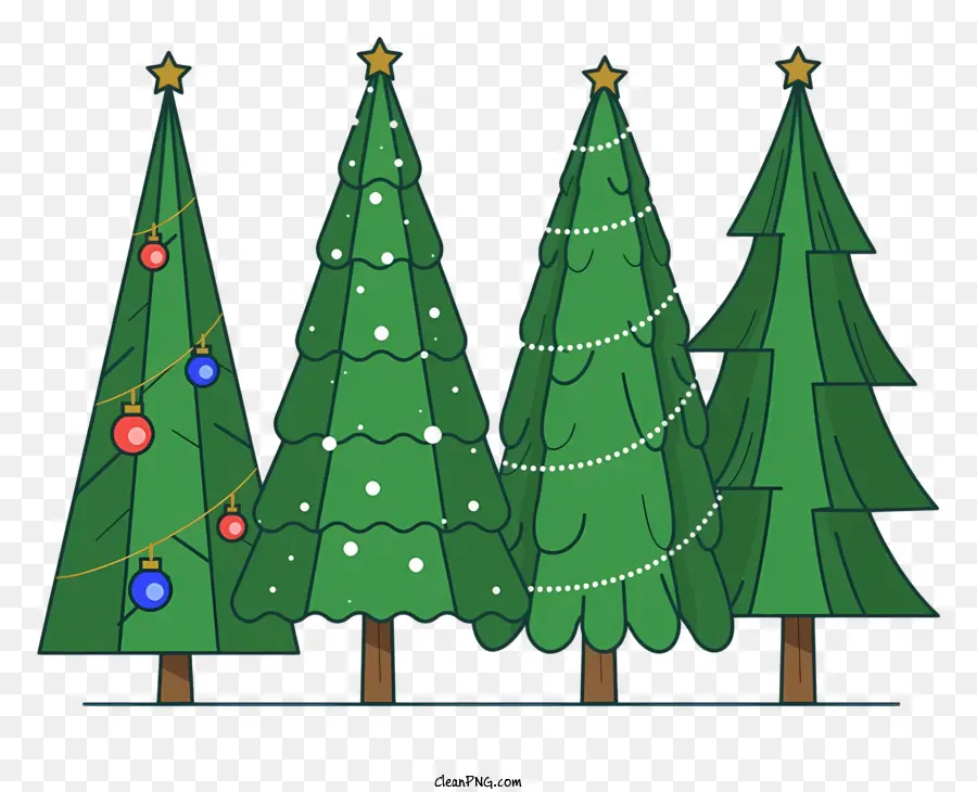 árvores De Natal，Decorações De Natal PNG