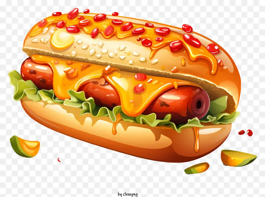 Cachorro Quente，Queijo PNG