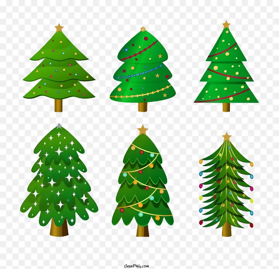 árvores De Natal，Arcos Verdes PNG