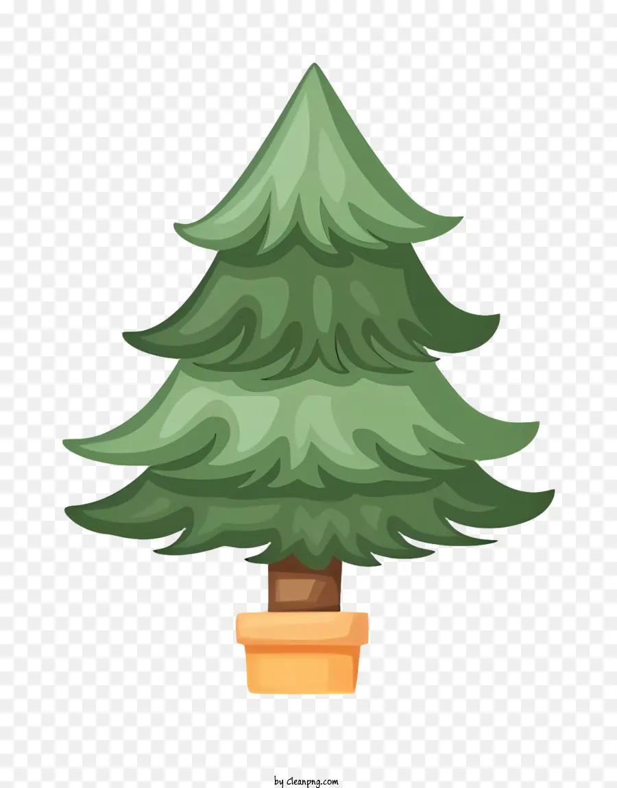 Pequena árvore De Natal，Árvore De Natal Em Vasos PNG