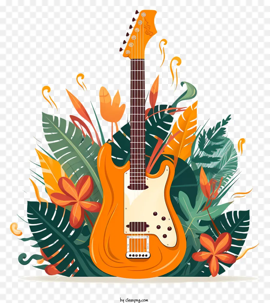 Laranja Guitarra，Plantas Tropicais PNG