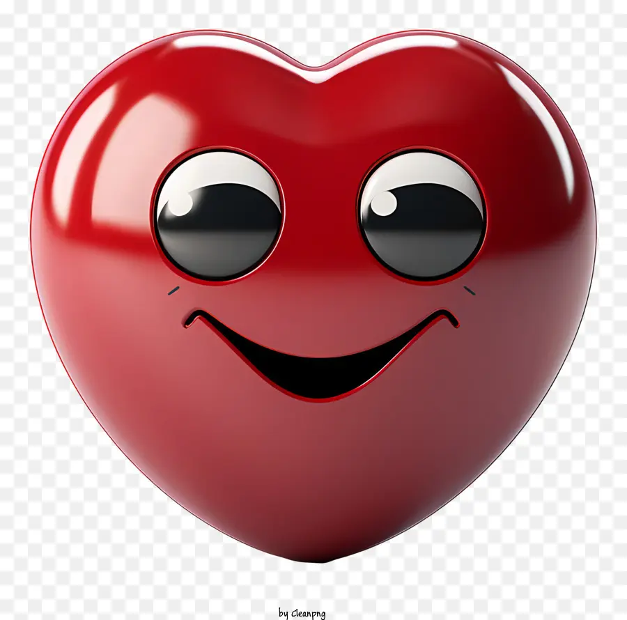 Coração Vermelho，Personagem De Desenho Animado PNG