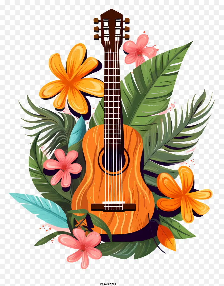 Madeira De Guitarra，Flores PNG