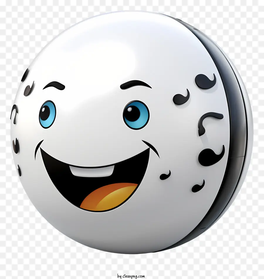 Bola Sorridente，Rosto Na Bola PNG