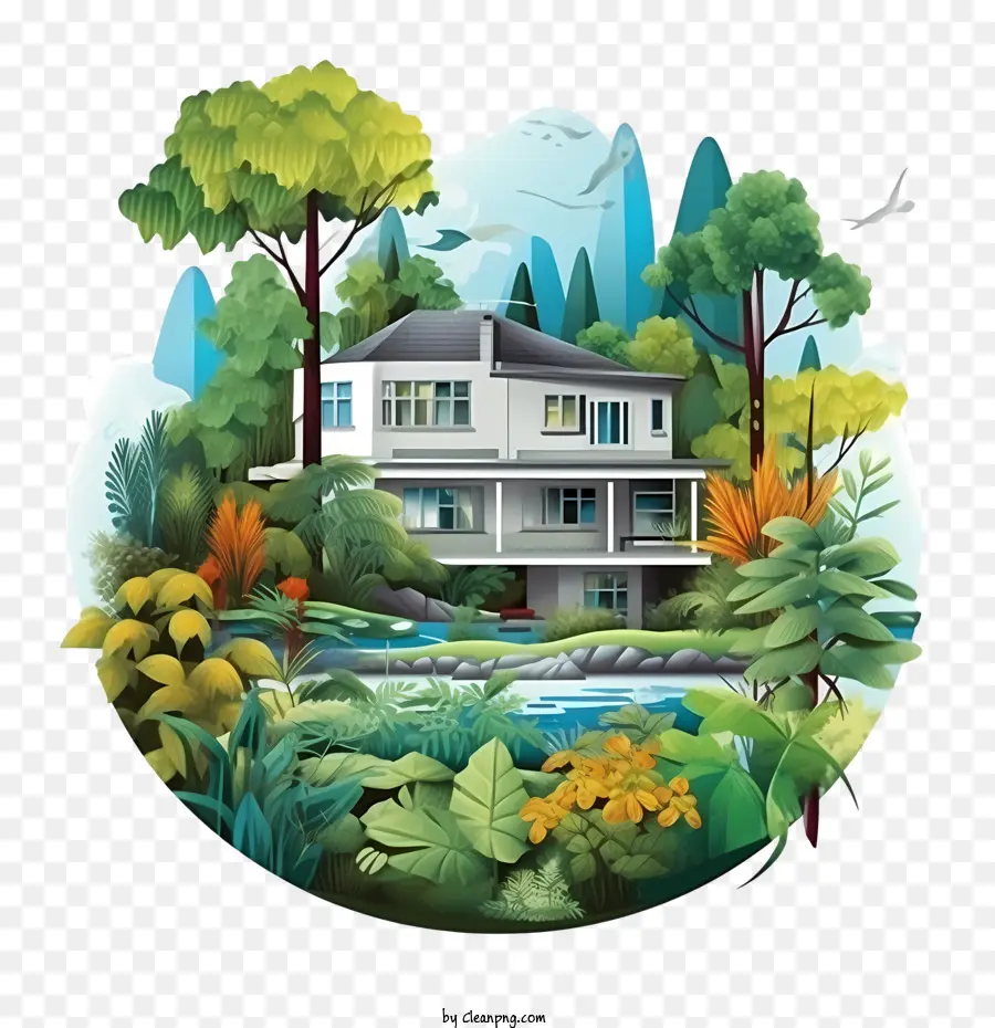 Casa Ecológica，Floresta PNG