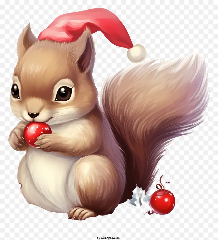 Esquilo Bonito，Esquilo De Papai Noel PNG