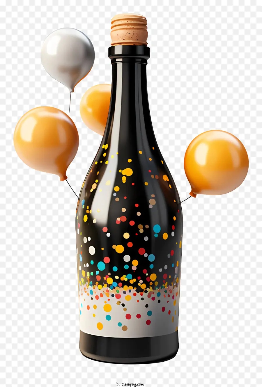 Garrafa De Vinho，Balões PNG