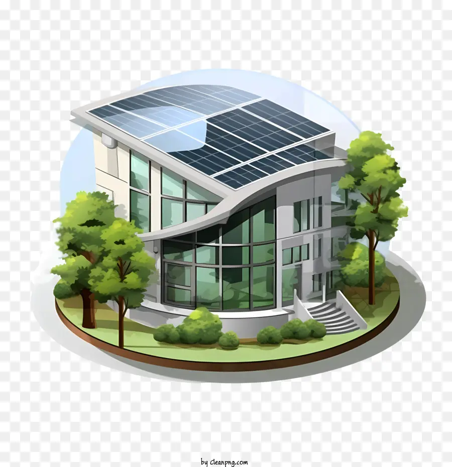 Casa Ecológica，Painel Solar PNG