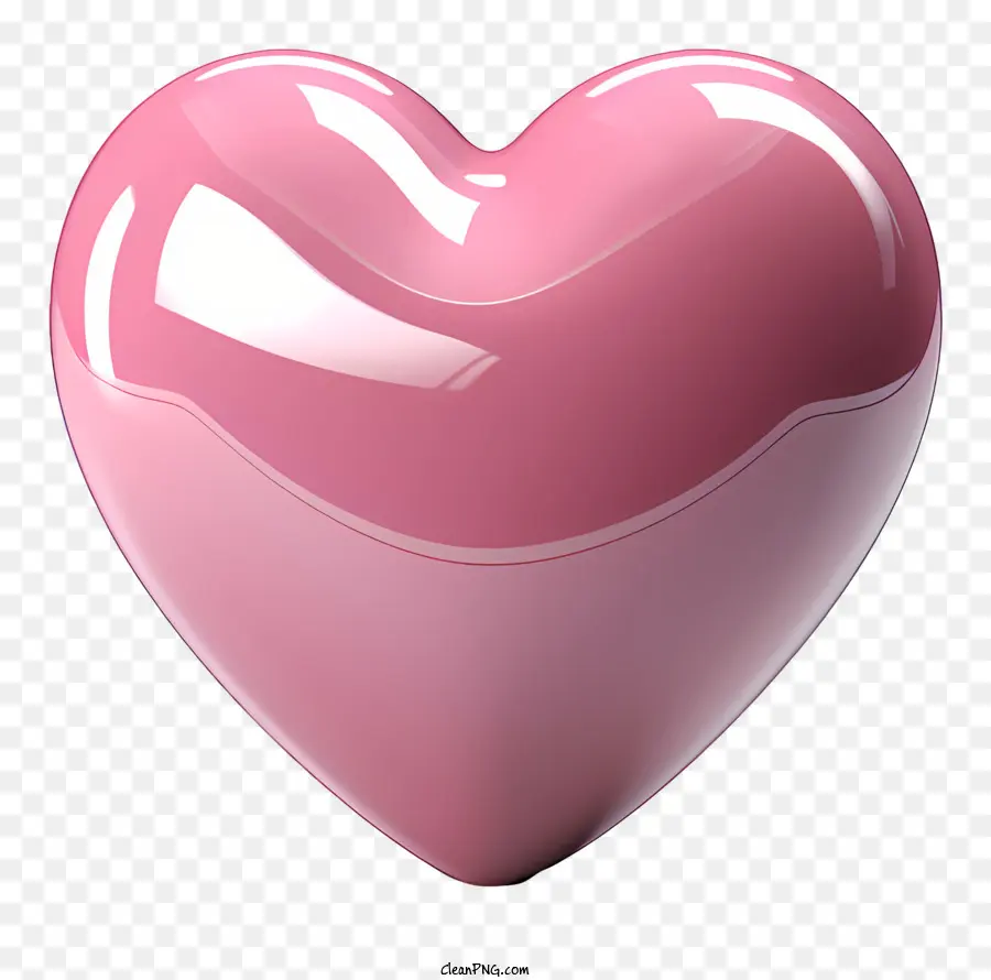 Balão De Coração Rosa，Coração Brilhante PNG