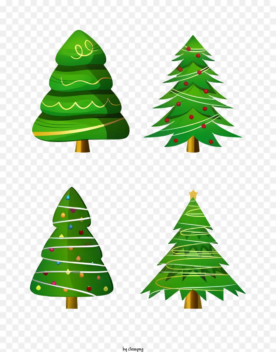 árvores De Natal，árvores Verdes PNG