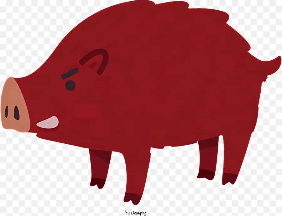 Dos Desenhos Animados Do Porco，Vermelho Porco PNG