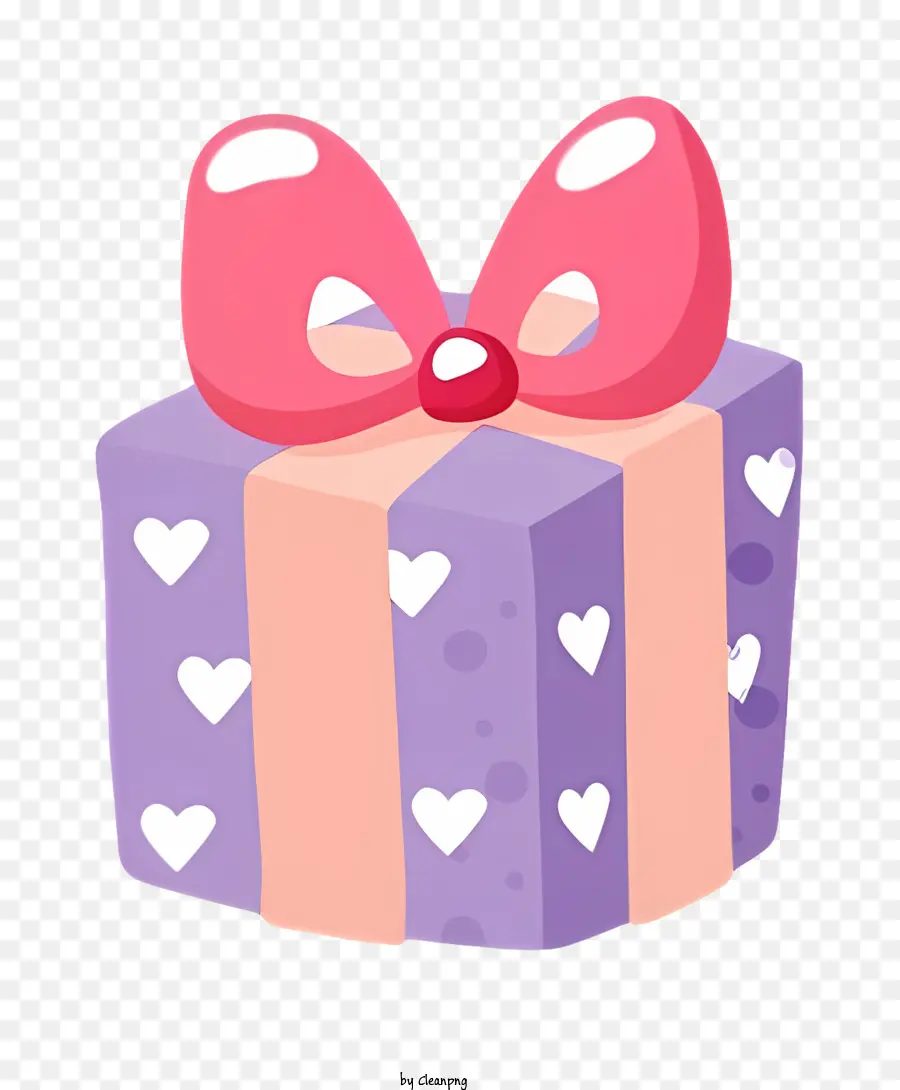 Caixa De Presente，Pink Bow PNG