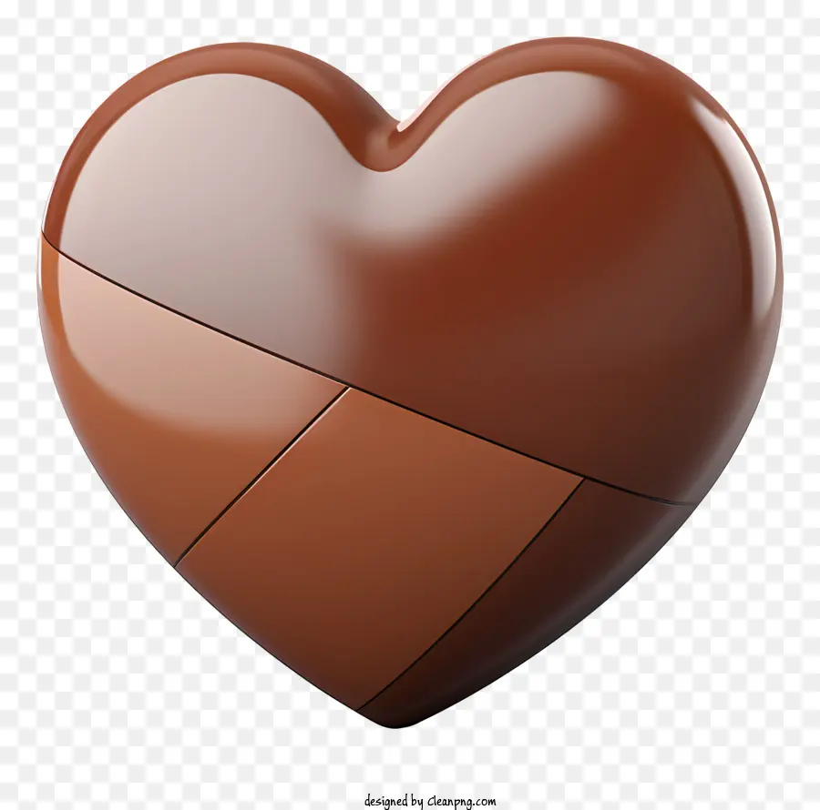 Chocolate Coração，Heartshaped Chocolate PNG