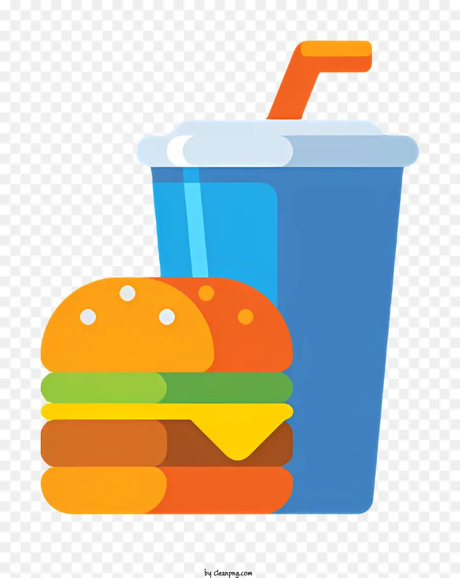 Hamburger，Hambúrguer E Bebida PNG