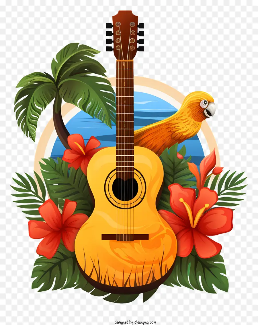 Paraíso Tropical，Guitarra PNG