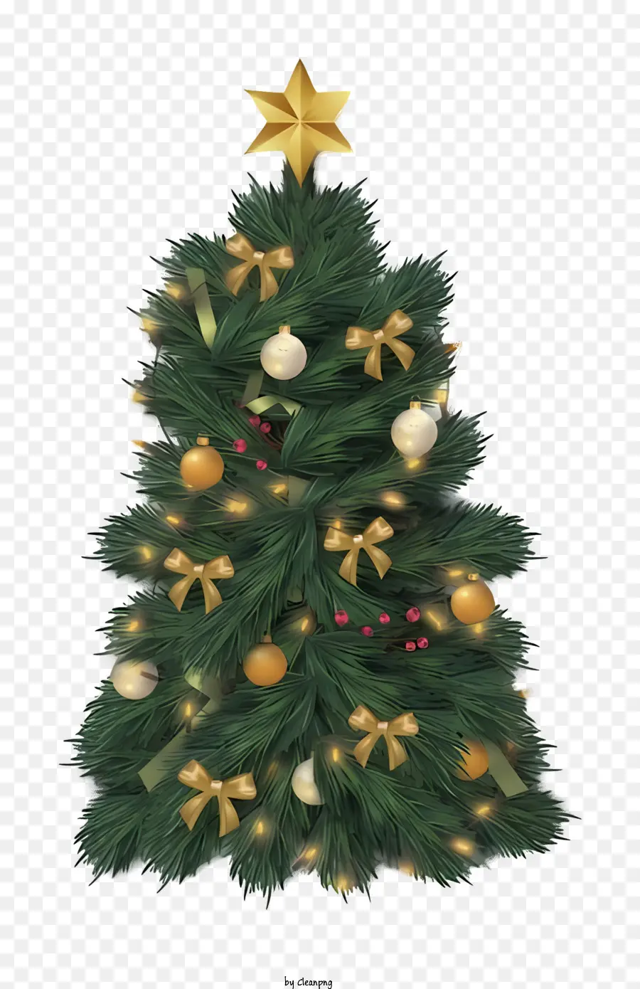 árvore De Natal，Ramos Verdes PNG