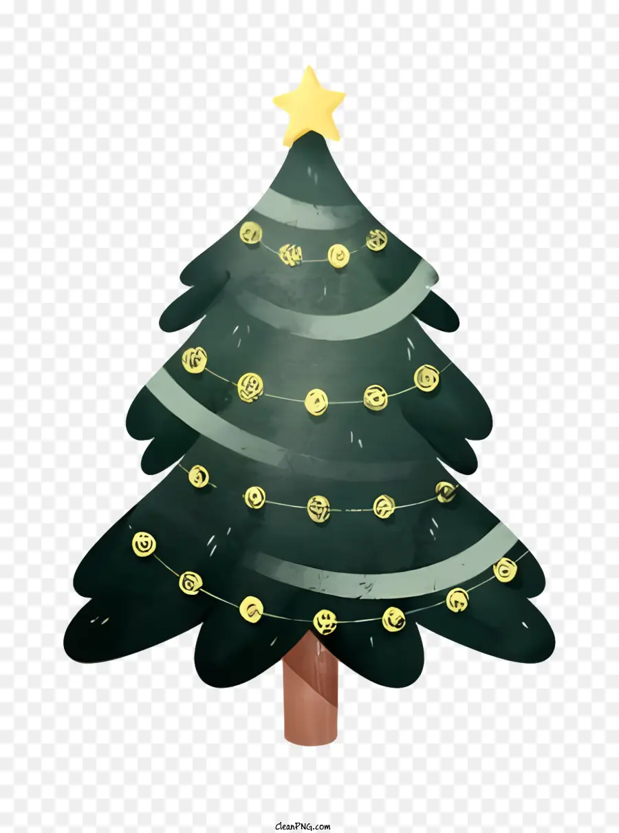 Decoração Da árvore De Natal，Arte De Giz PNG