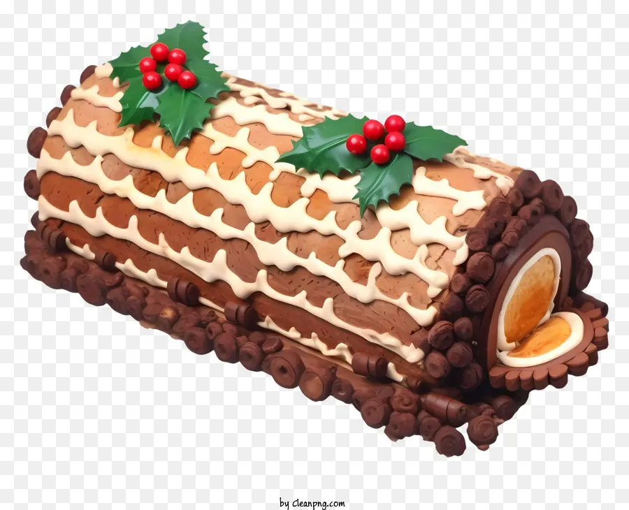 Bolo De Natal，Bolo De Chocolate Yule PNG