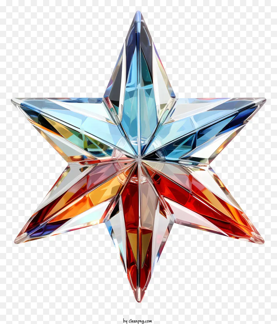 Cristal Estrelas，Vidro Colorido PNG
