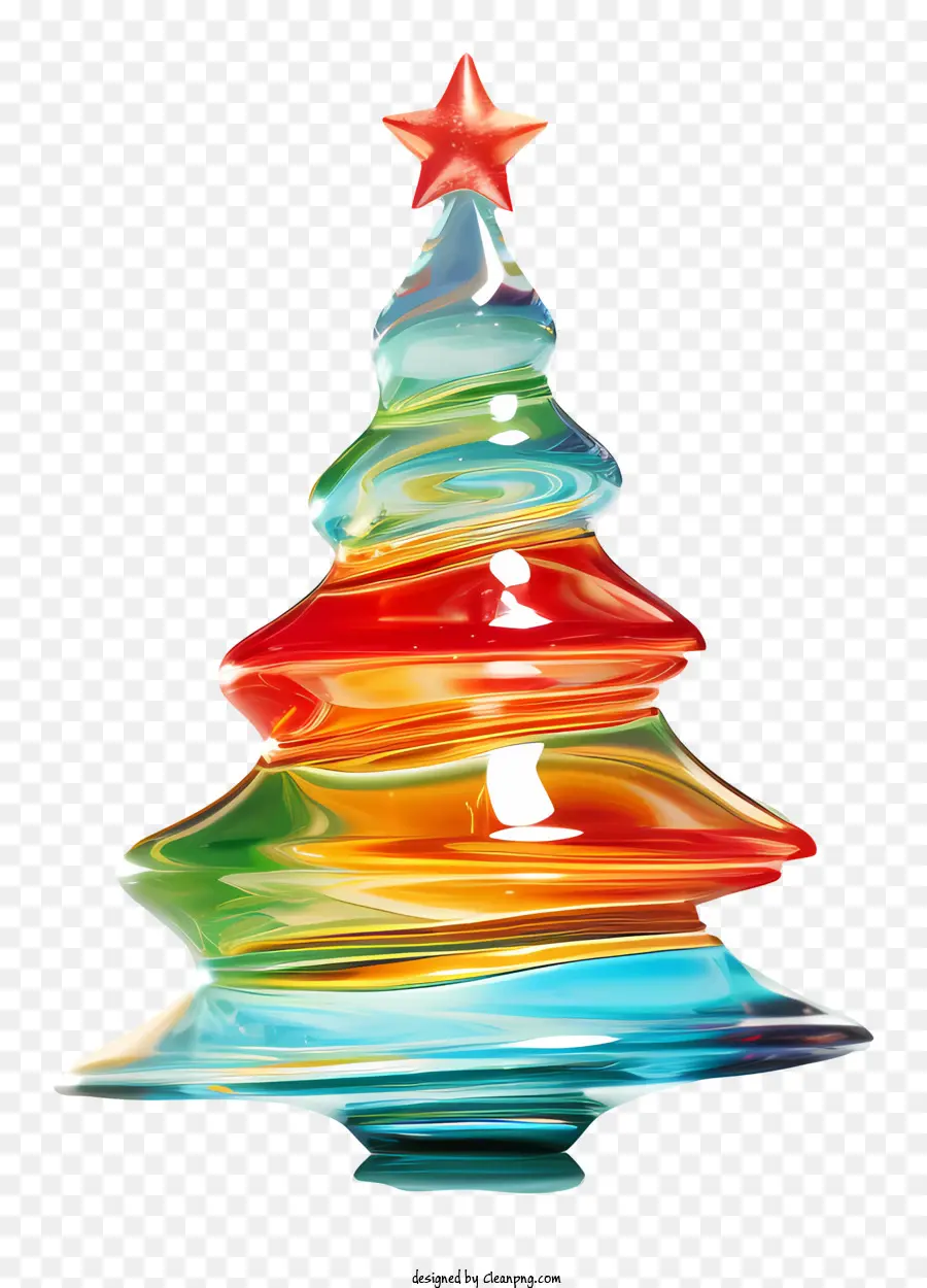 Árvore De Natal De Vidro，Árvore De Natal Colorida PNG