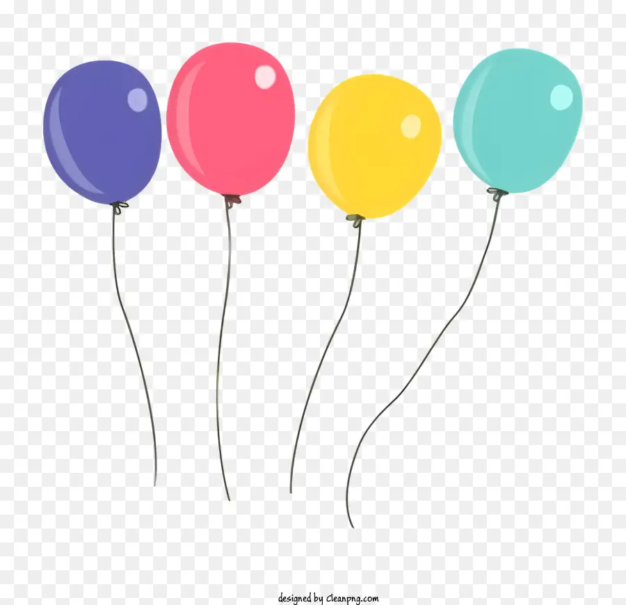 Balões Coloridos，Flutuante Balões PNG