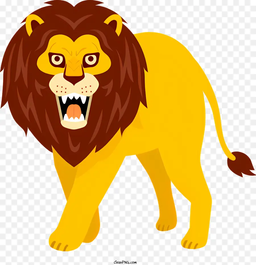 Leão，Mamífero Majestoso PNG