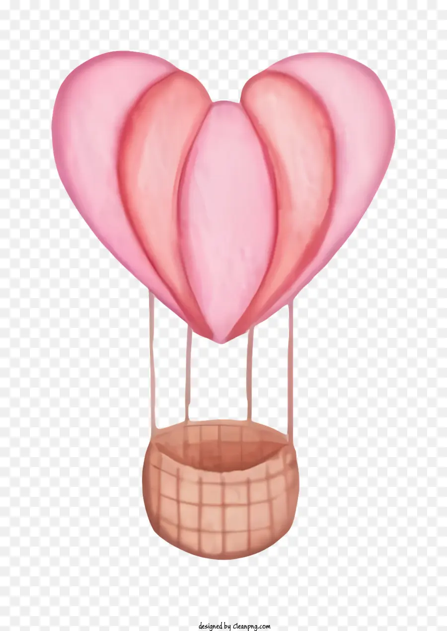 Balão De Ar Quente Rosa，Balão De Ar Quente PNG