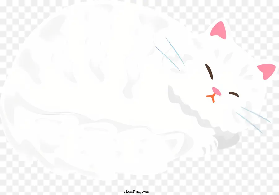 Gato De Desenho Animado，Gato Dormindo PNG