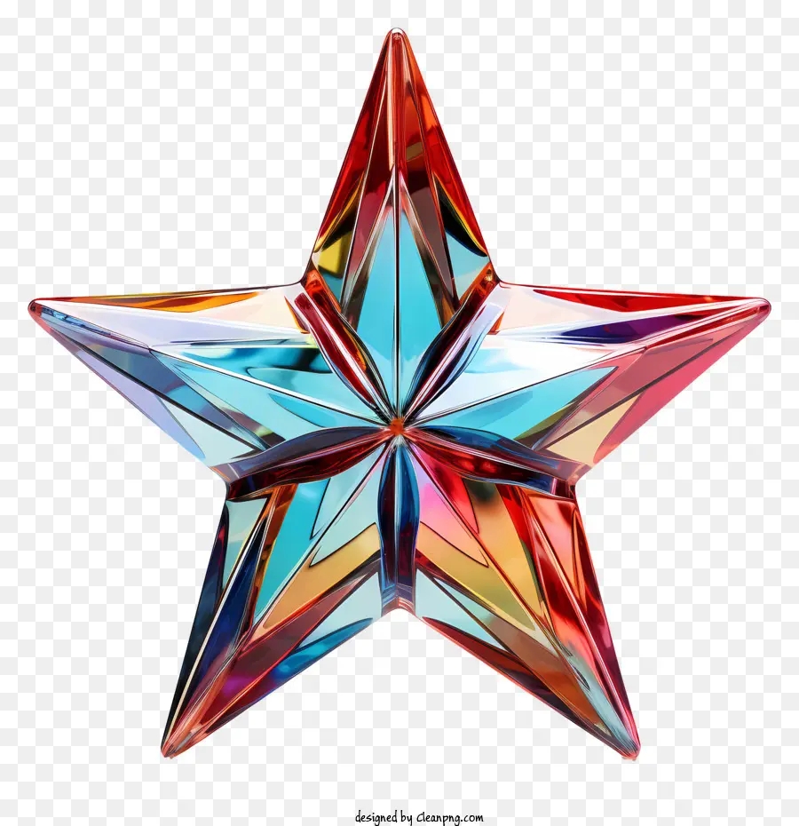 Decoração Colorida De Estrela，Objeto Estelar Ornamentado PNG