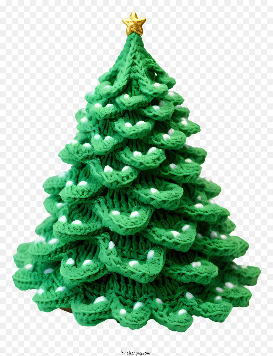 Árvore De Natal De Malha Verde，Pontos Brancos PNG